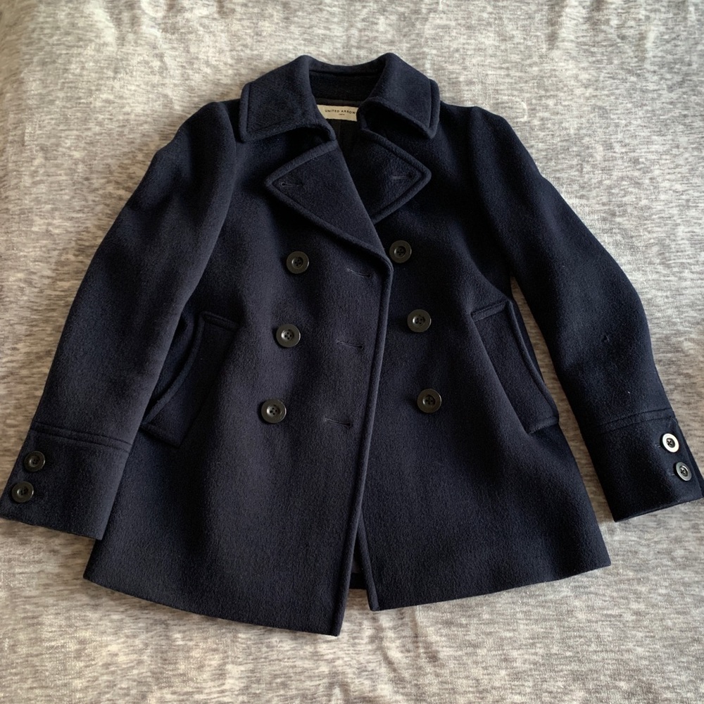Wool pea coat Navy